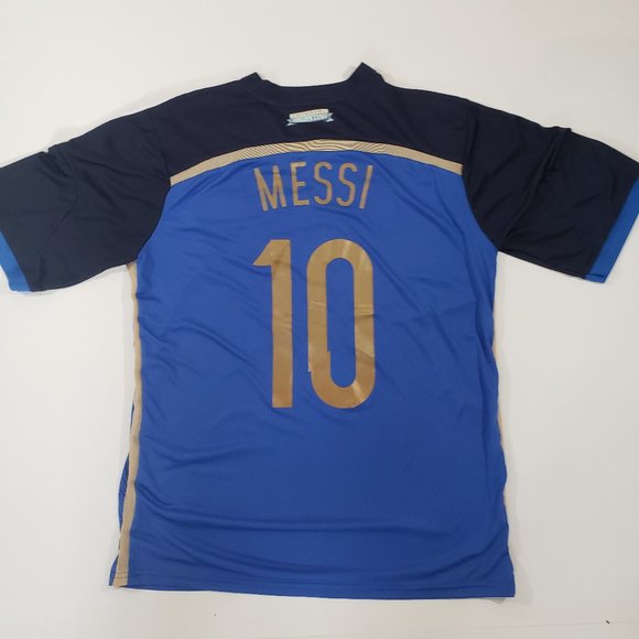 Adidas Messi Argentina XL World Cup final  2014 Lionel Messi shirt 2014 - Picture 1 of 6